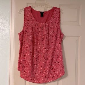 Ann Taylor tank, coral, XL